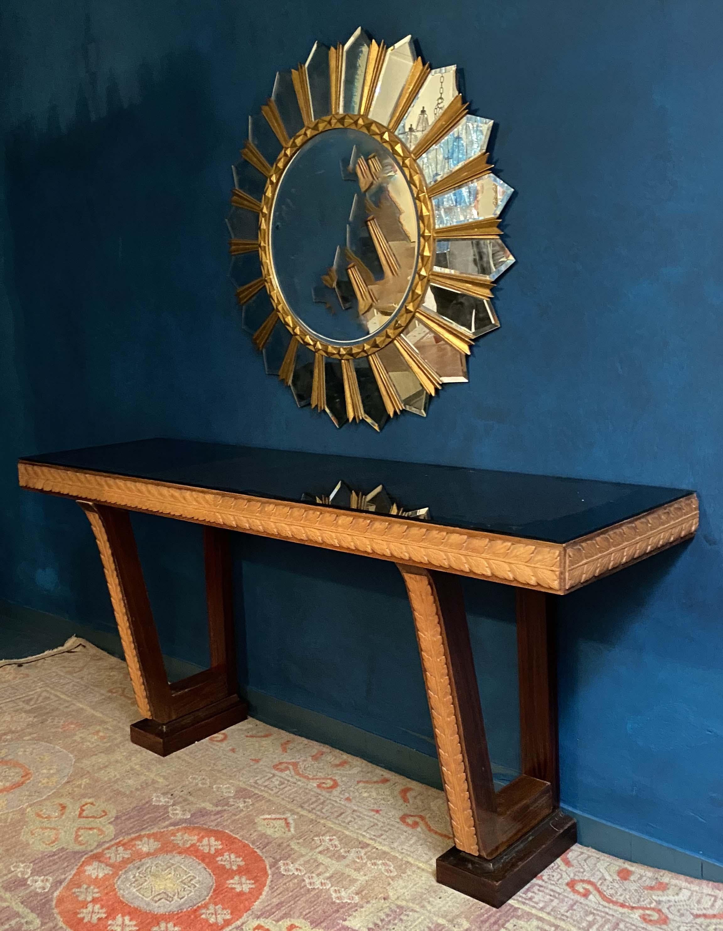 Italian Art Deco Console Tables Attributed to Osvaldo Borsani, 1940 For Sale 6