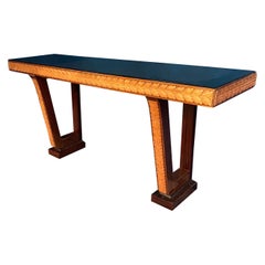 Italian Art Deco Console Tables Attributed to Osvaldo Borsani, 1940
