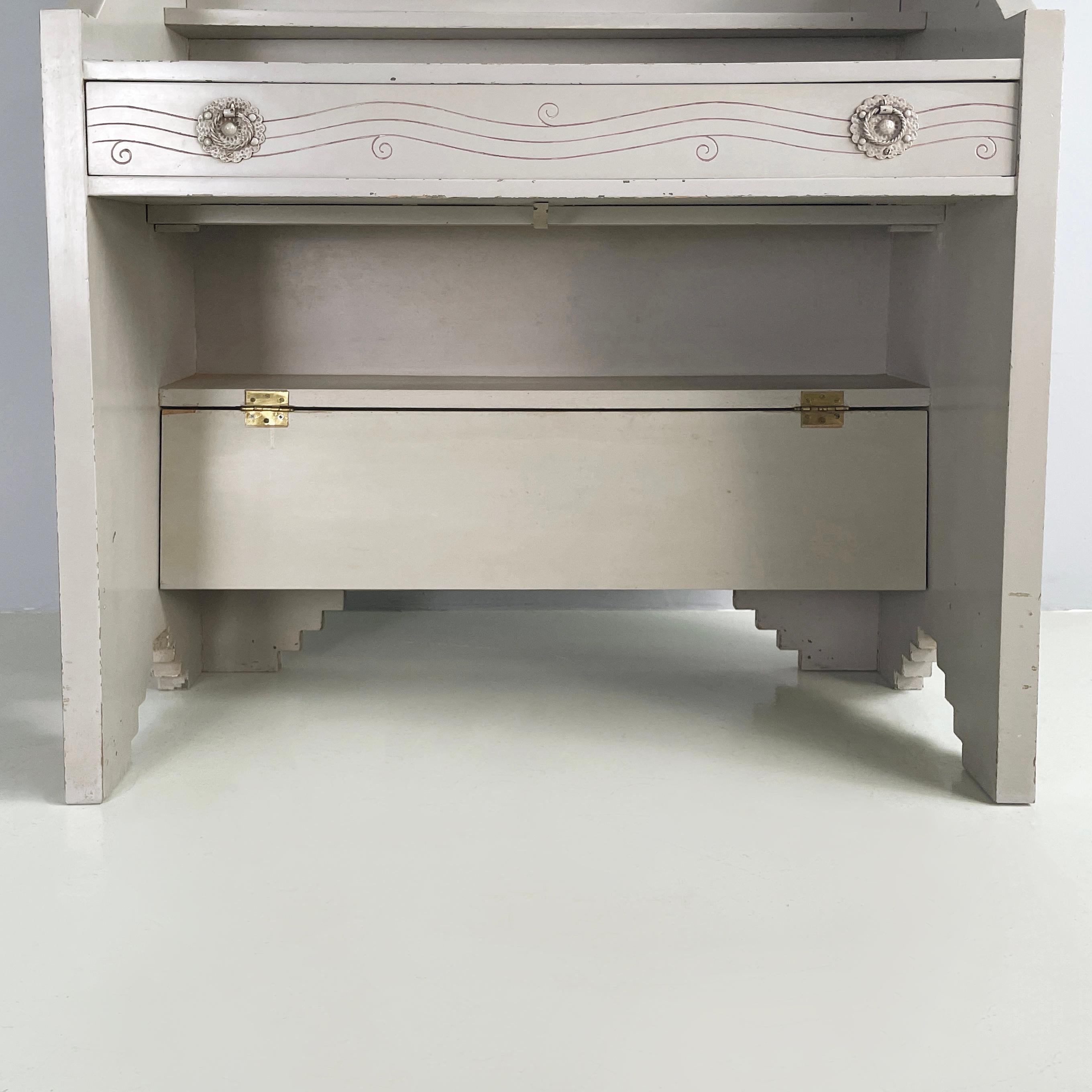 Italienische Konsole mit Spiegel von Gino Maggioni Atelier Borsani Varedo, 1920-1930er Jahre im Angebot 5