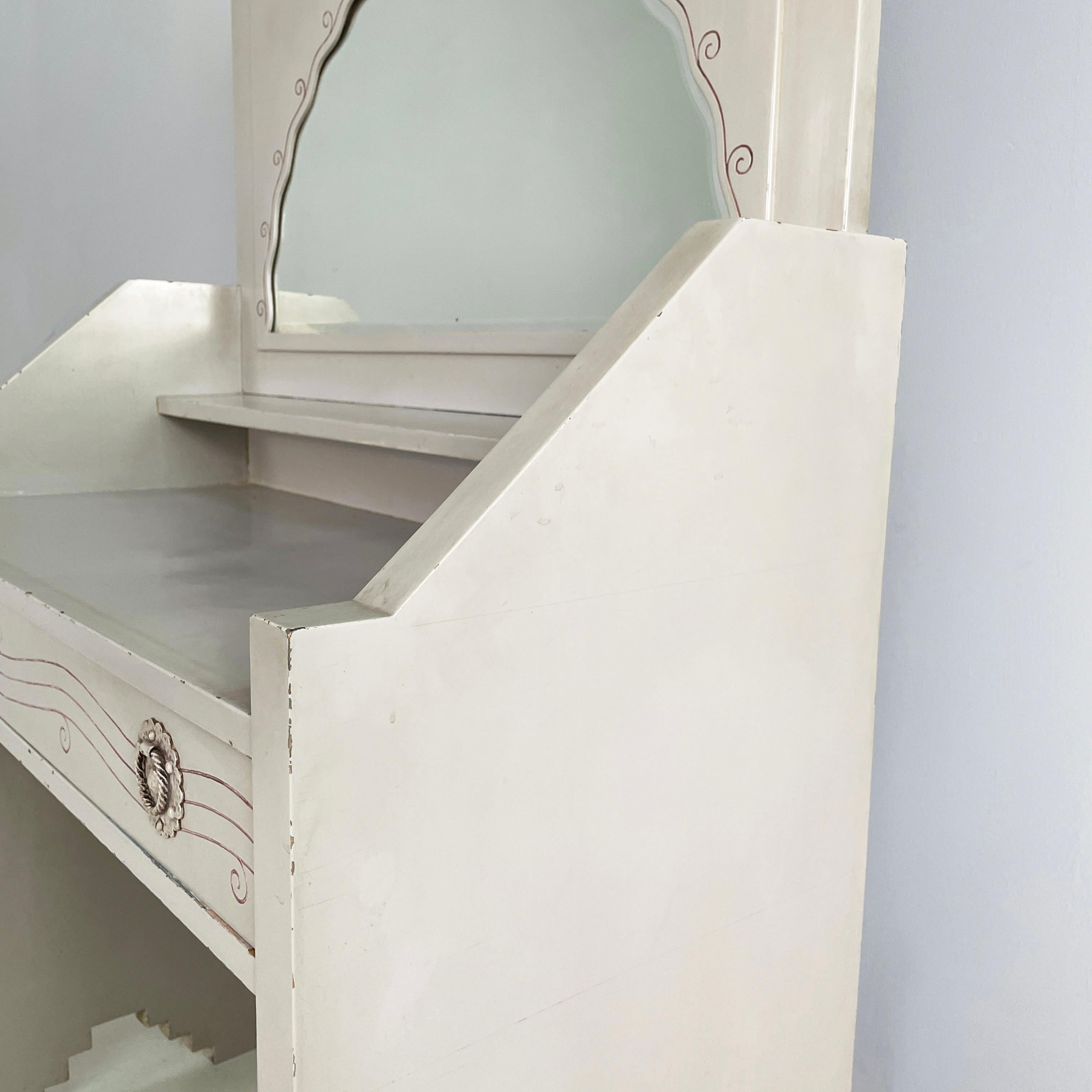 Italienische Konsole mit Spiegel von Gino Maggioni Atelier Borsani Varedo, 1920-1930er Jahre im Angebot 6