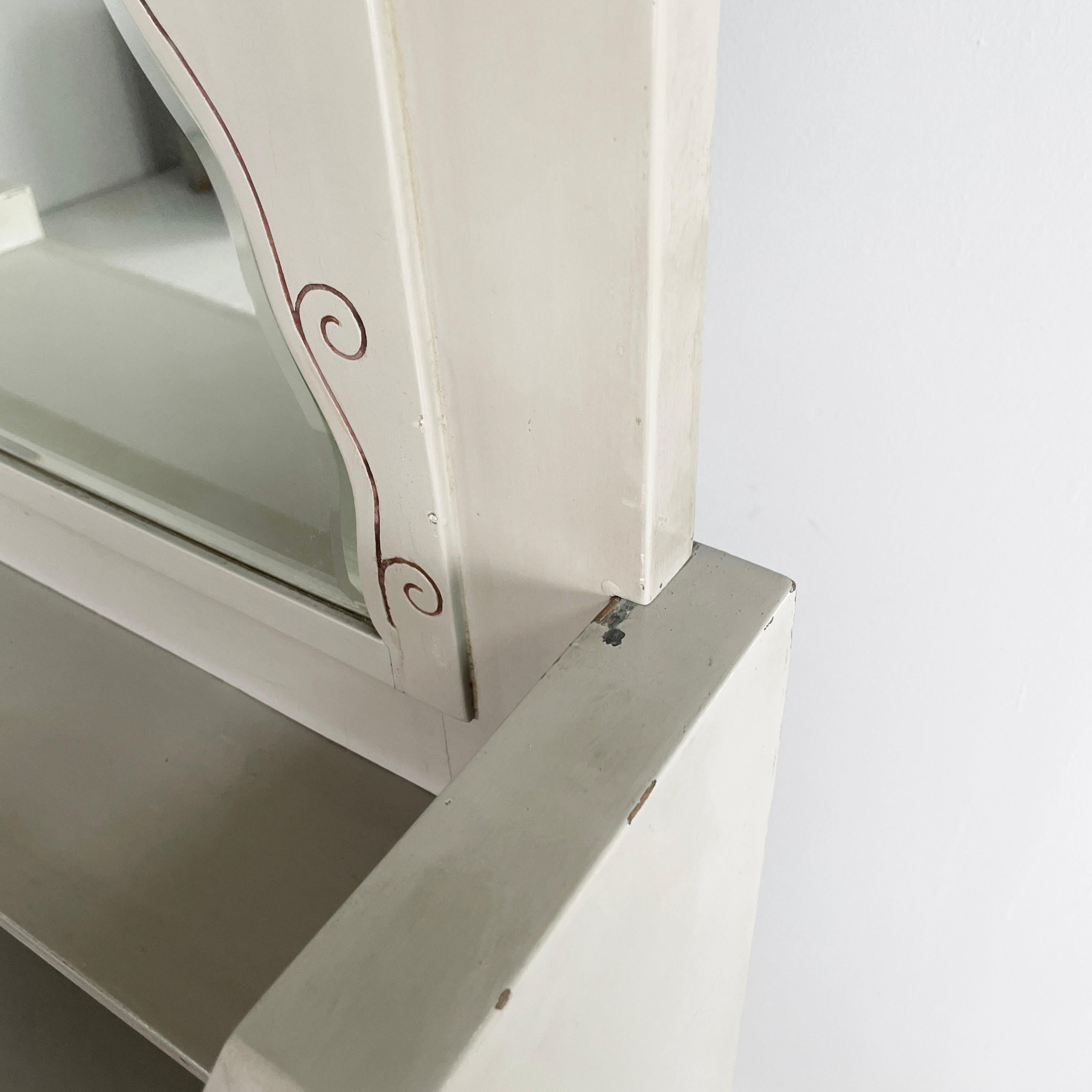 Italienische Konsole mit Spiegel von Gino Maggioni Atelier Borsani Varedo, 1920-1930er Jahre im Angebot 8