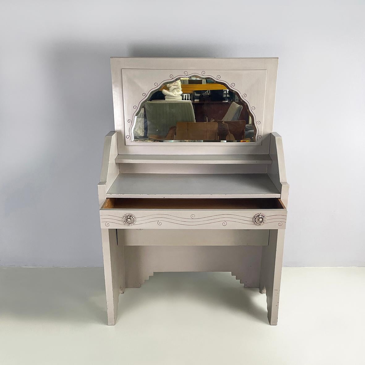 Italienische Konsole mit Spiegel von Gino Maggioni Atelier Borsani Varedo, 1920-1930er Jahre (Art déco) im Angebot
