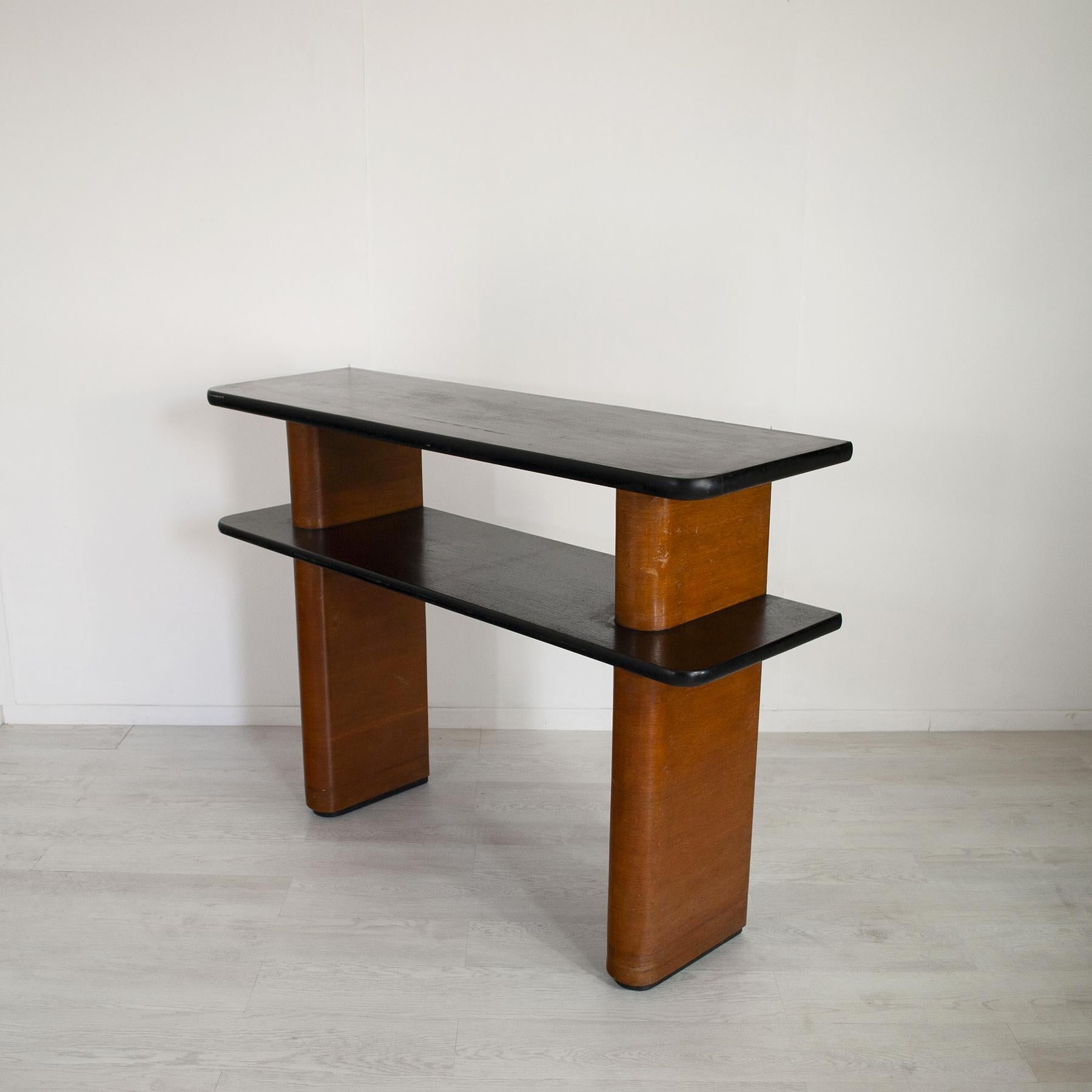 Italienische Art-Déco-Konsole Ende der 40er Jahre. (Lackiert) im Angebot