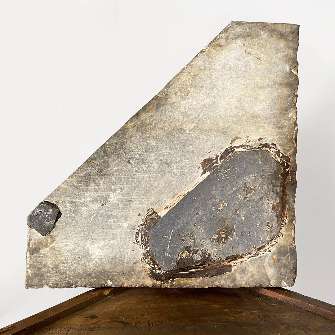 Italienische Art Deco Eckholzkonsolen mit schwarzer Marmorplatte, 1940er Jahre im Angebot 10