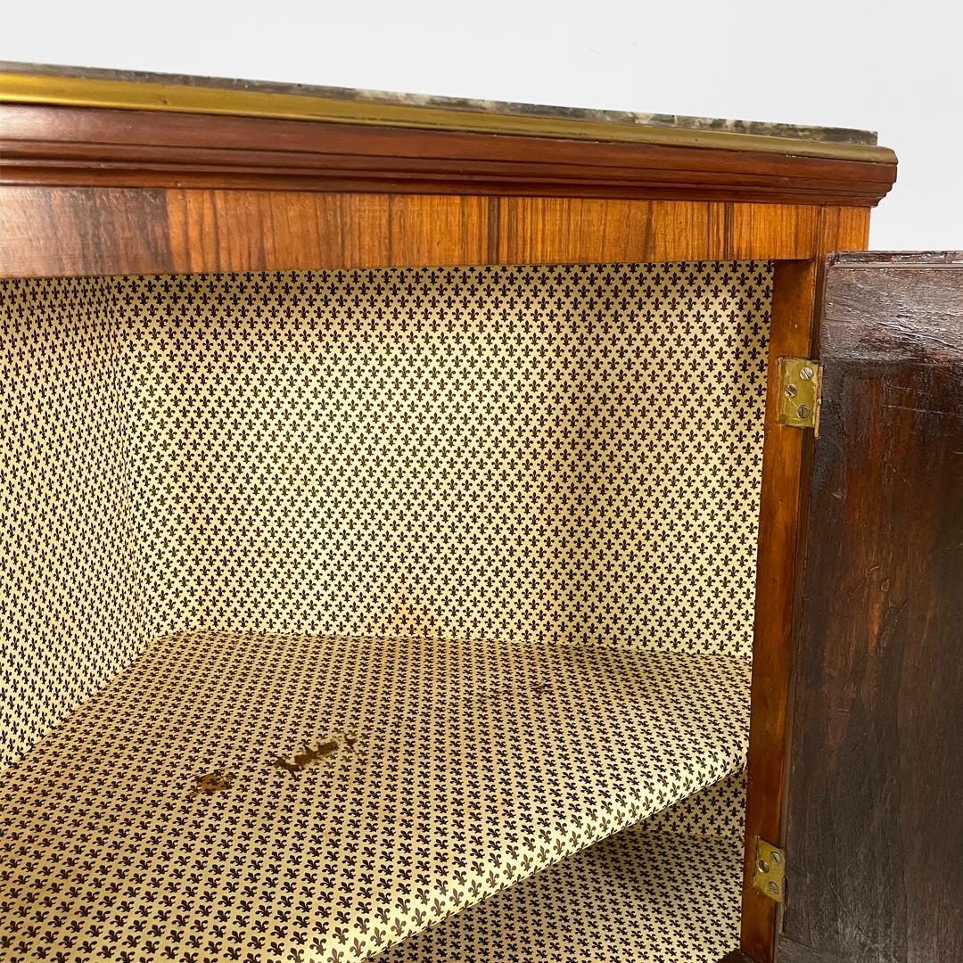 Italienische Art Deco Eckholzkonsolen mit schwarzer Marmorplatte, 1940er Jahre im Angebot 12