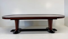 Italian Art Deco Dining and Conference Table, 1940s