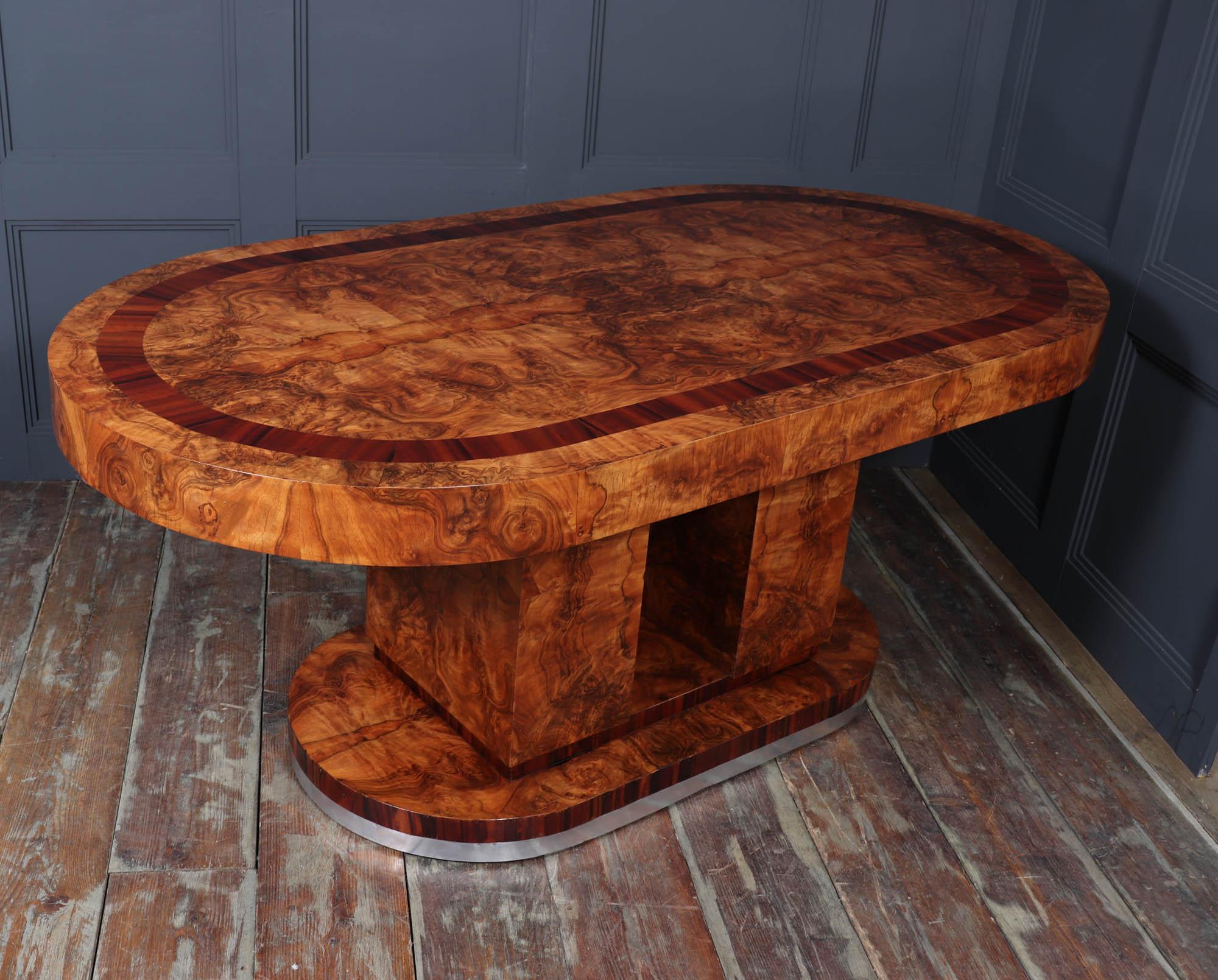Table de salle à manger art déco italienne en vente 11