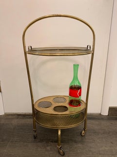 Italian Art Deco Drinks Caddy/ Bar Cart