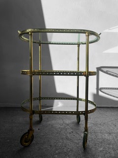 Italian Art Deco Drinks Trolley, 1940s