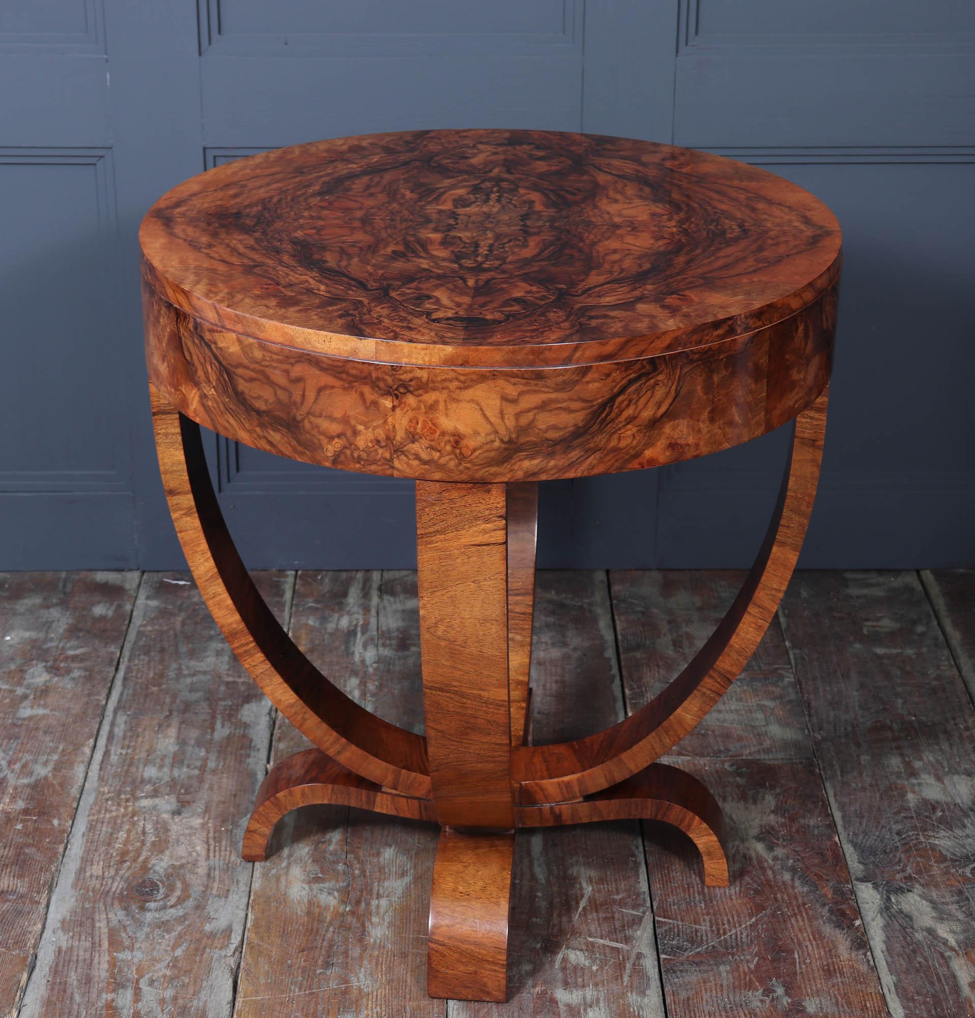 Italian Art Deco Drum Side table 6