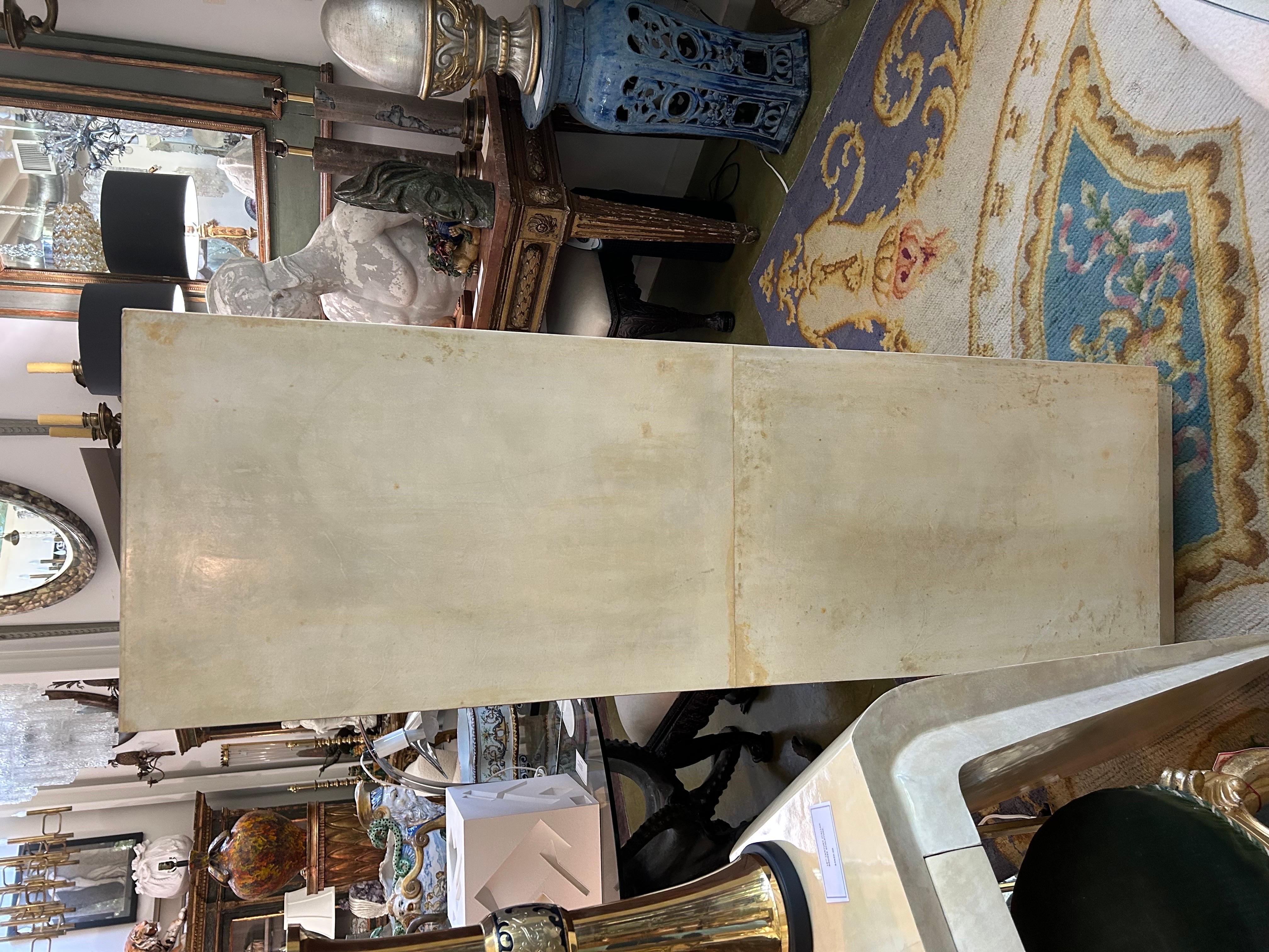 Secretario italiano Art Decó de piel de cabra Piel de cabra en venta