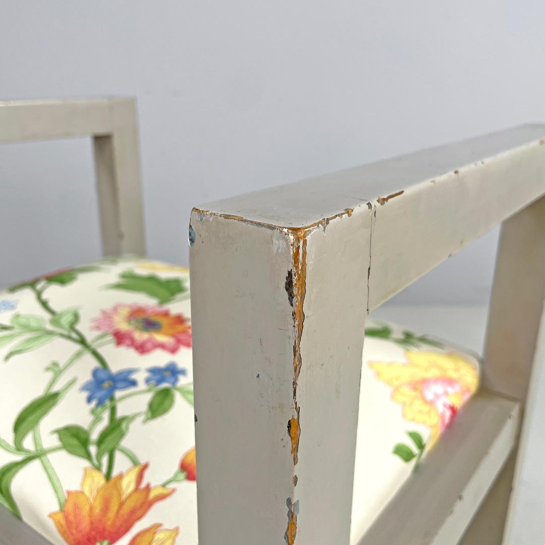Graue Hocker im italienischen Art déco-Stil von Gino Maggioni für Atelier Borsani Varedo, 1930er Jahre im Angebot 8