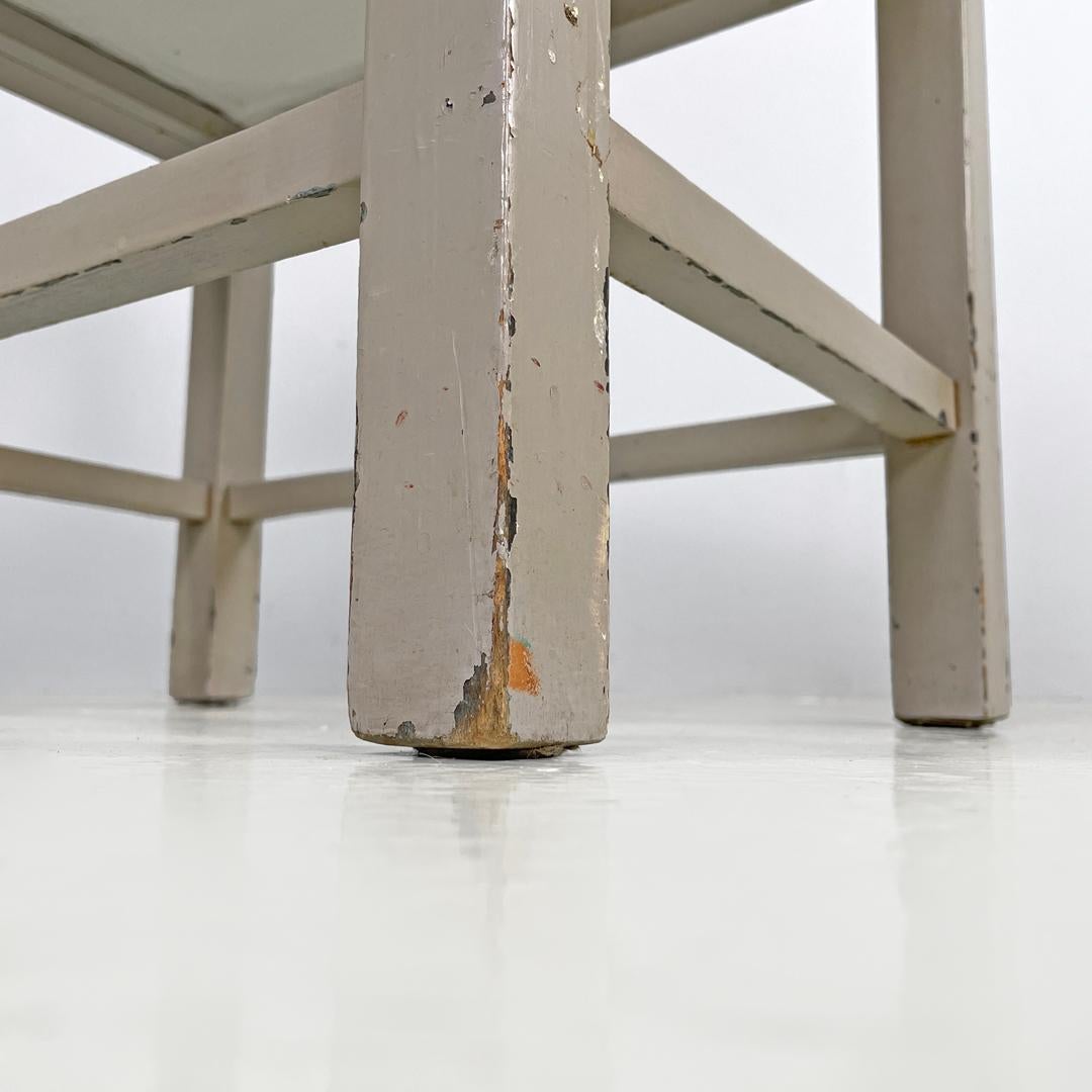 Graue Hocker im italienischen Art déco-Stil von Gino Maggioni für Atelier Borsani Varedo, 1930er Jahre im Angebot 14