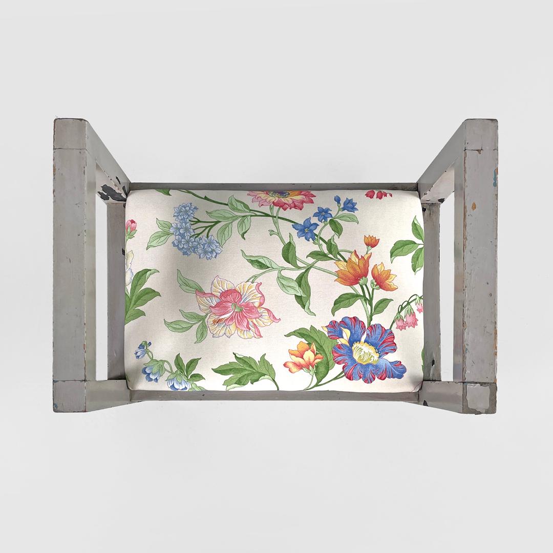 Graue Hocker im italienischen Art déco-Stil von Gino Maggioni für Atelier Borsani Varedo, 1930er Jahre im Angebot 2