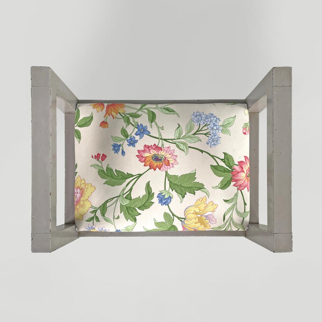 Graue Hocker im italienischen Art déco-Stil von Gino Maggioni für Atelier Borsani Varedo, 1930er Jahre im Angebot 3
