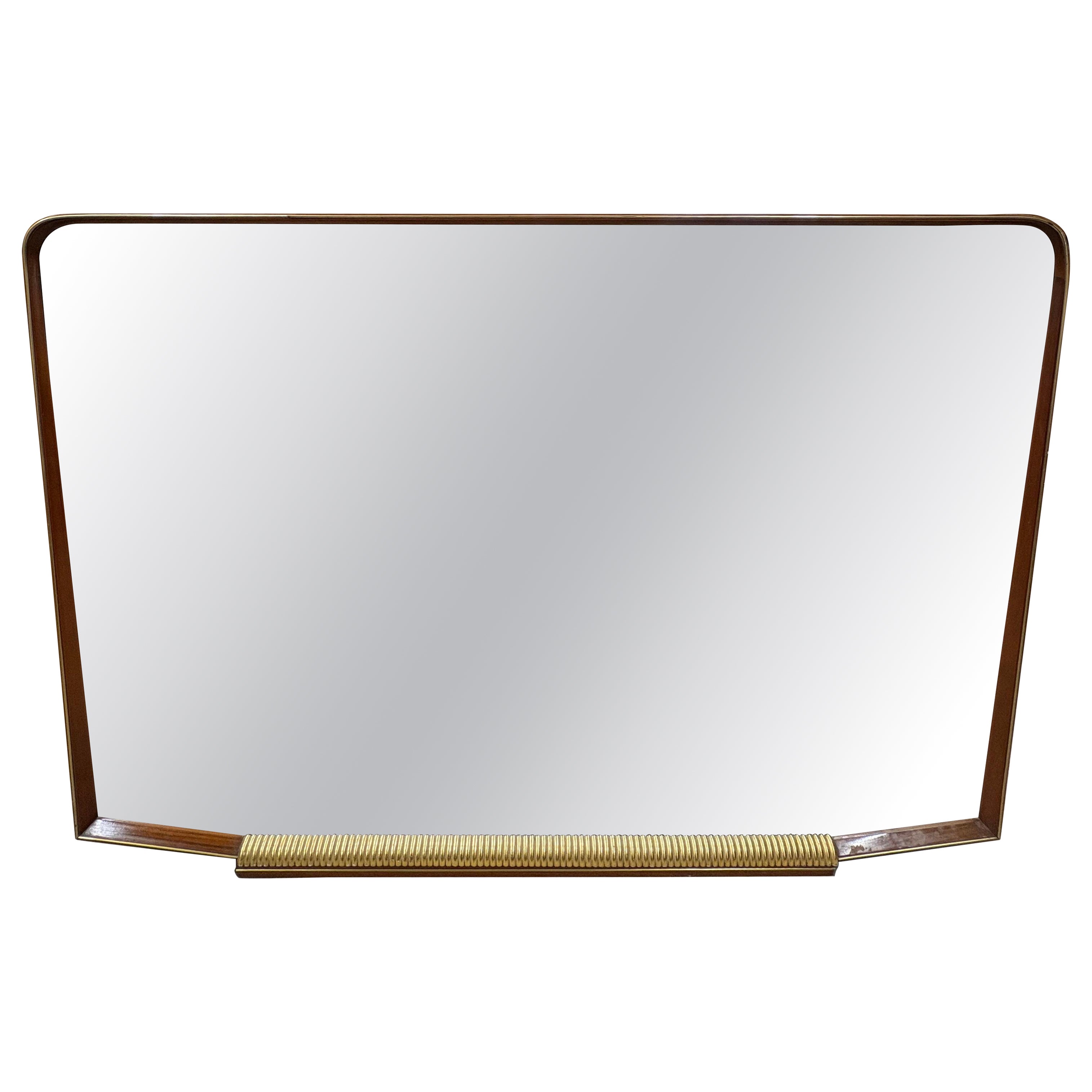 Italian Art Deco Horizontal Mirror