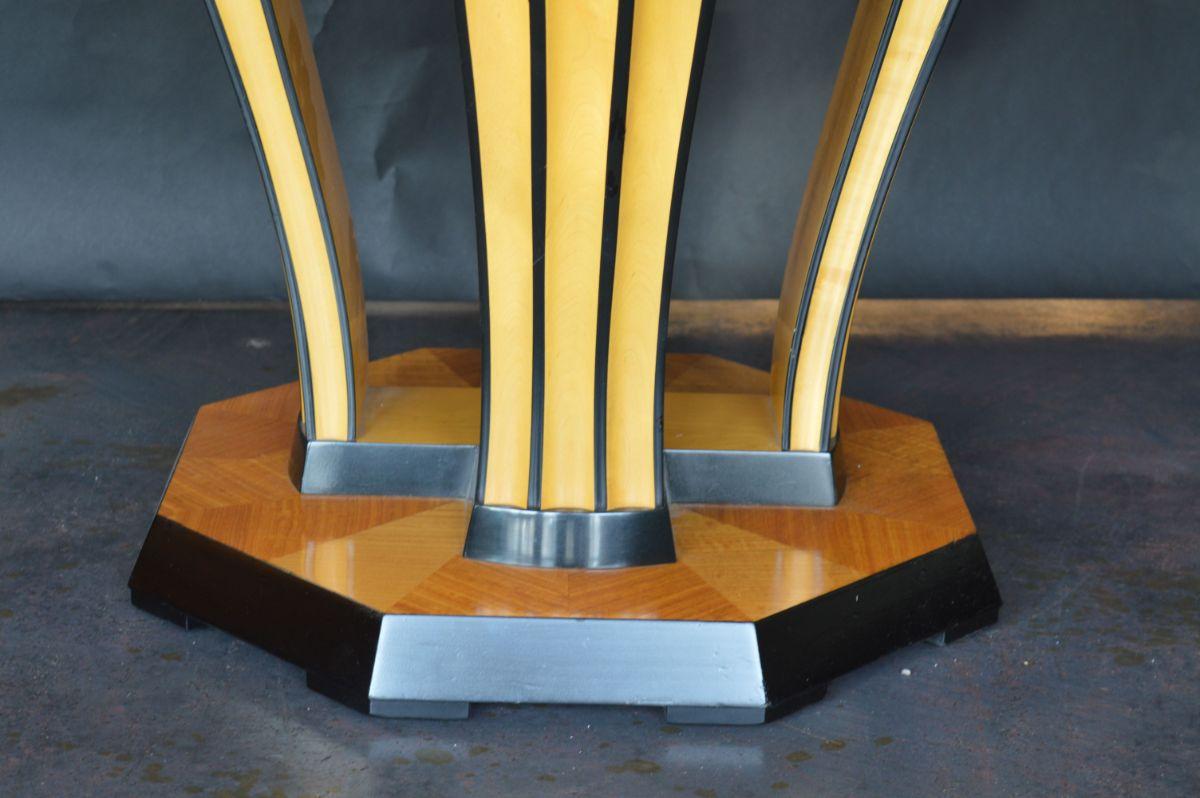 Italian Art Deco Inlaid Satinwood Table For Sale 5