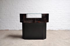 Italian Art Deco Lacquered Wood Display Case Attributed to Aldo Tura, 1970s