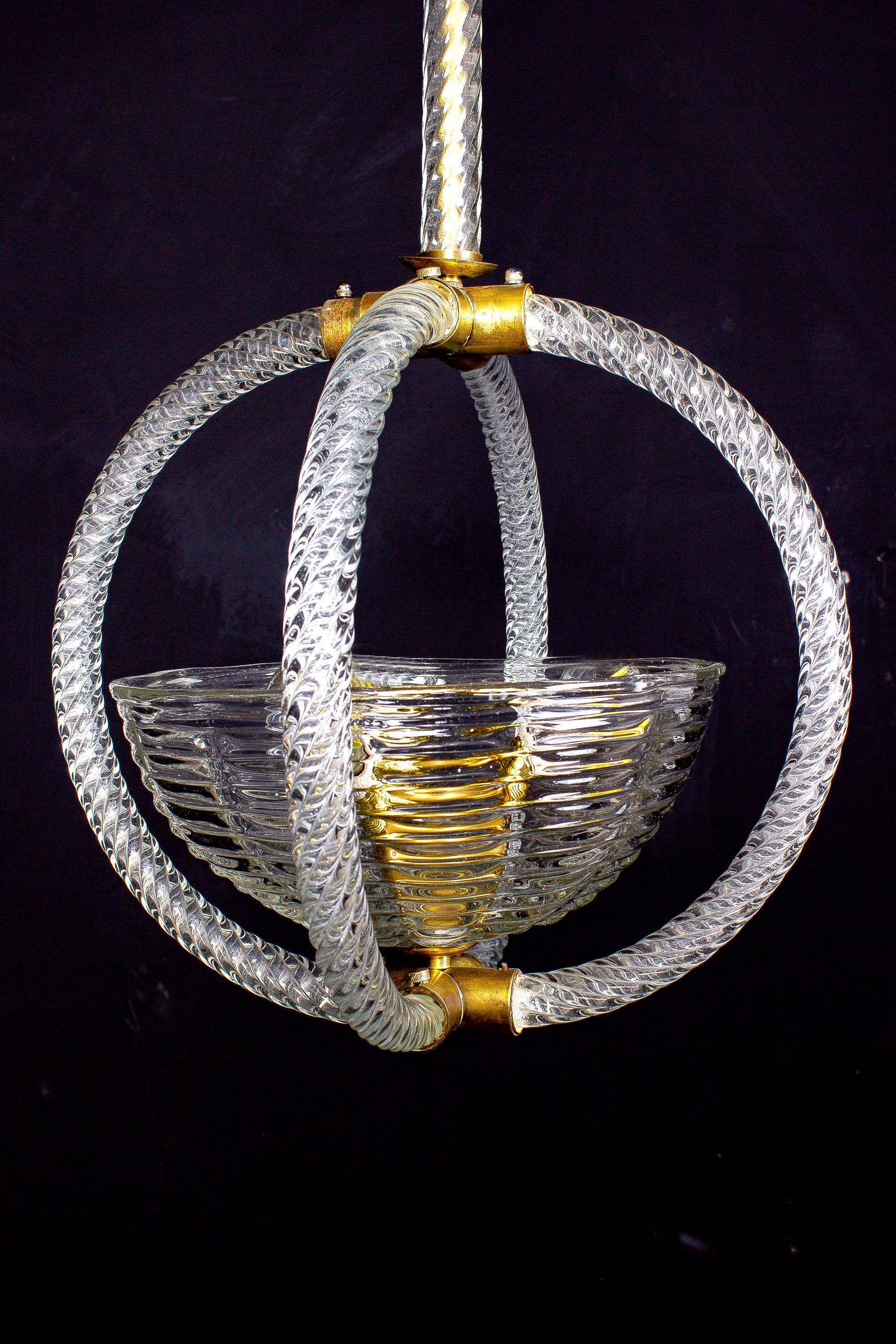 Italian Art Deco Lantern by Barovier, 1940 5