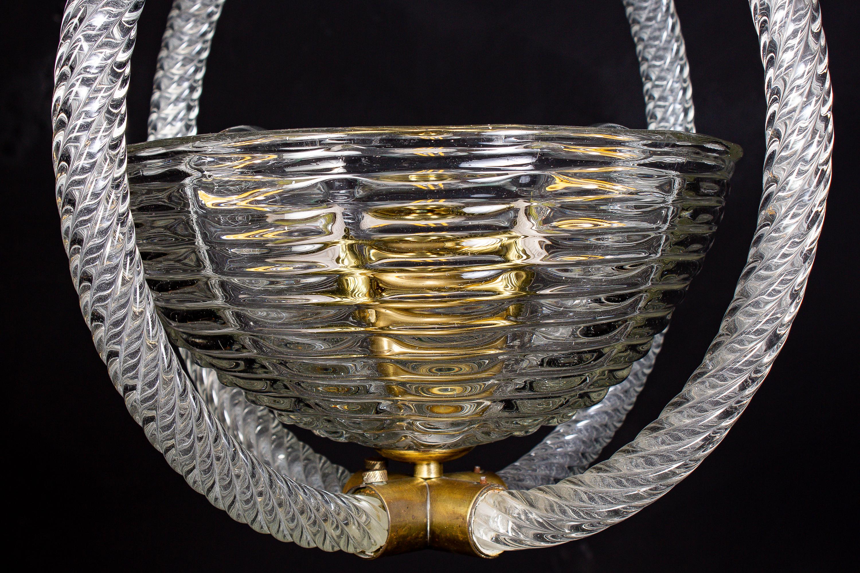 Italian Art Deco Lantern by Barovier, 1940 4