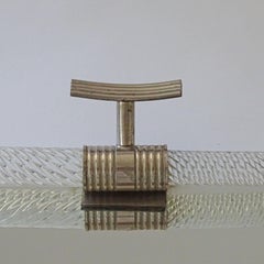 Italienisches Bar-Tablett aus Murano-Glas, Art Deco, 1930er Jahre
