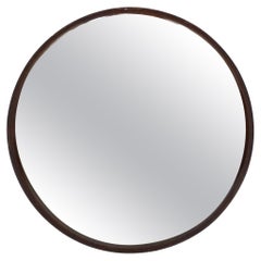 Italian Art Deco Lazy Susan Rotating Mirrored Tray, 1930s