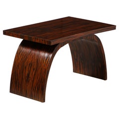 Italian Art Deco Macassar Ebony Coffee Table, circa 1930