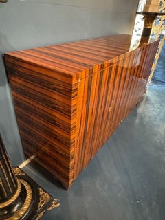 Italian Art Deco Macassar Ebony Sideboard