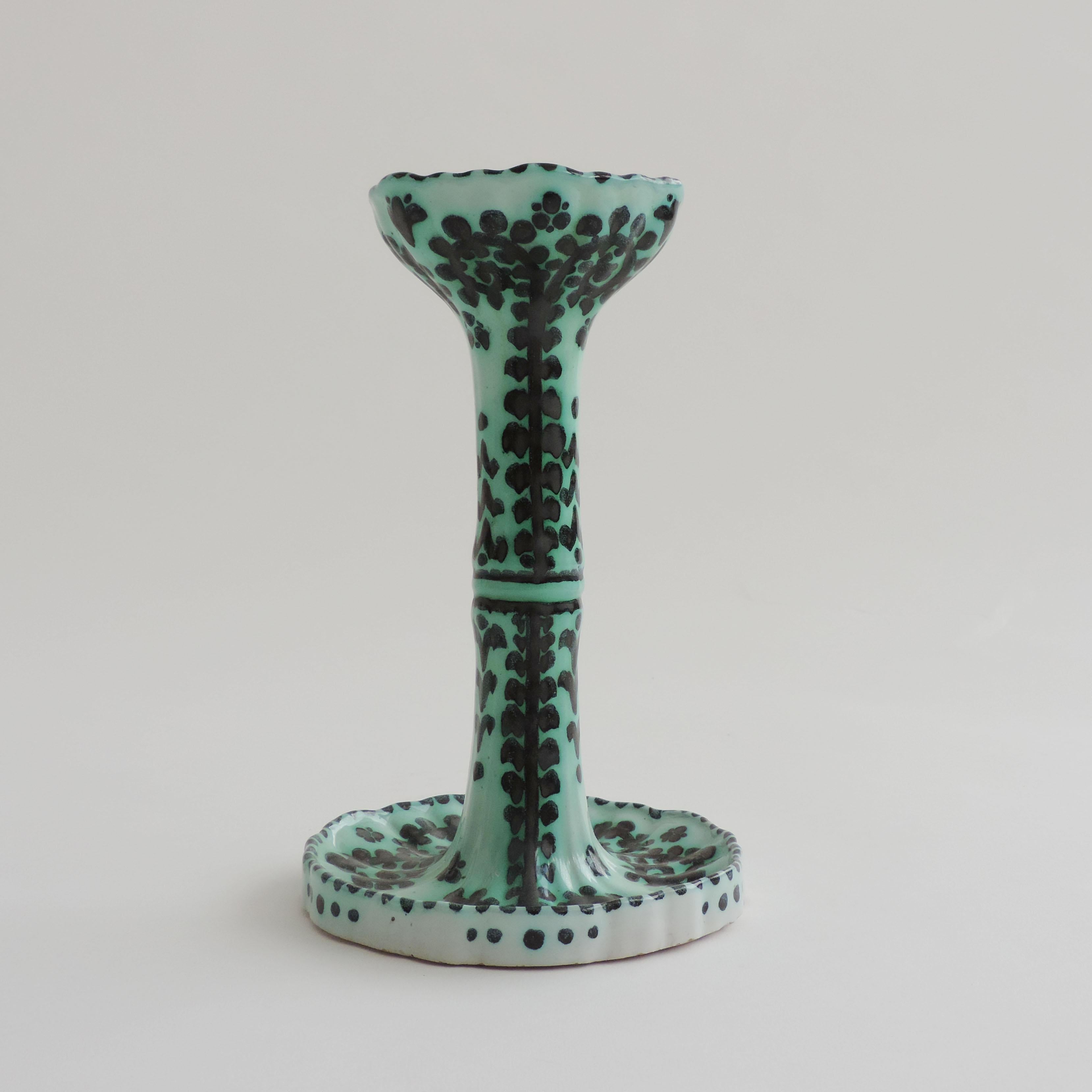 Italian Art Deco Matricardi Ceramic Candle Holder, Italy 1920s In Good Condition For Sale In Milan, IT