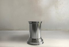 Italian Art Deco Metal Coffee Table, Sculptural Contemporary Design, in stock
