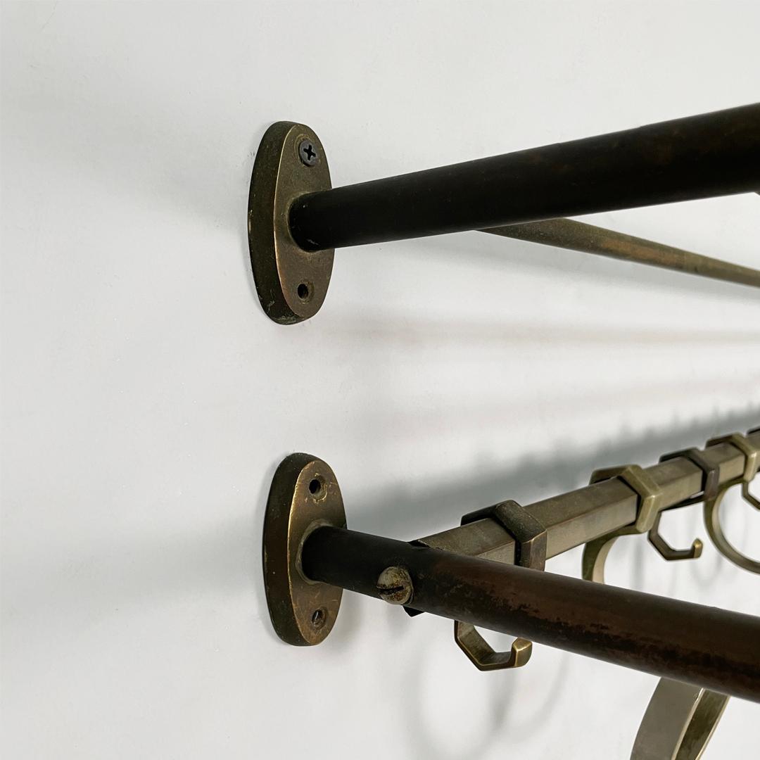 Porte-manteau mural en métal Art&Deco italien, années 1930 en vente 4