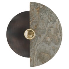 Italian Art Deco Meteorite Onyx Wall Sconce "Levante"
