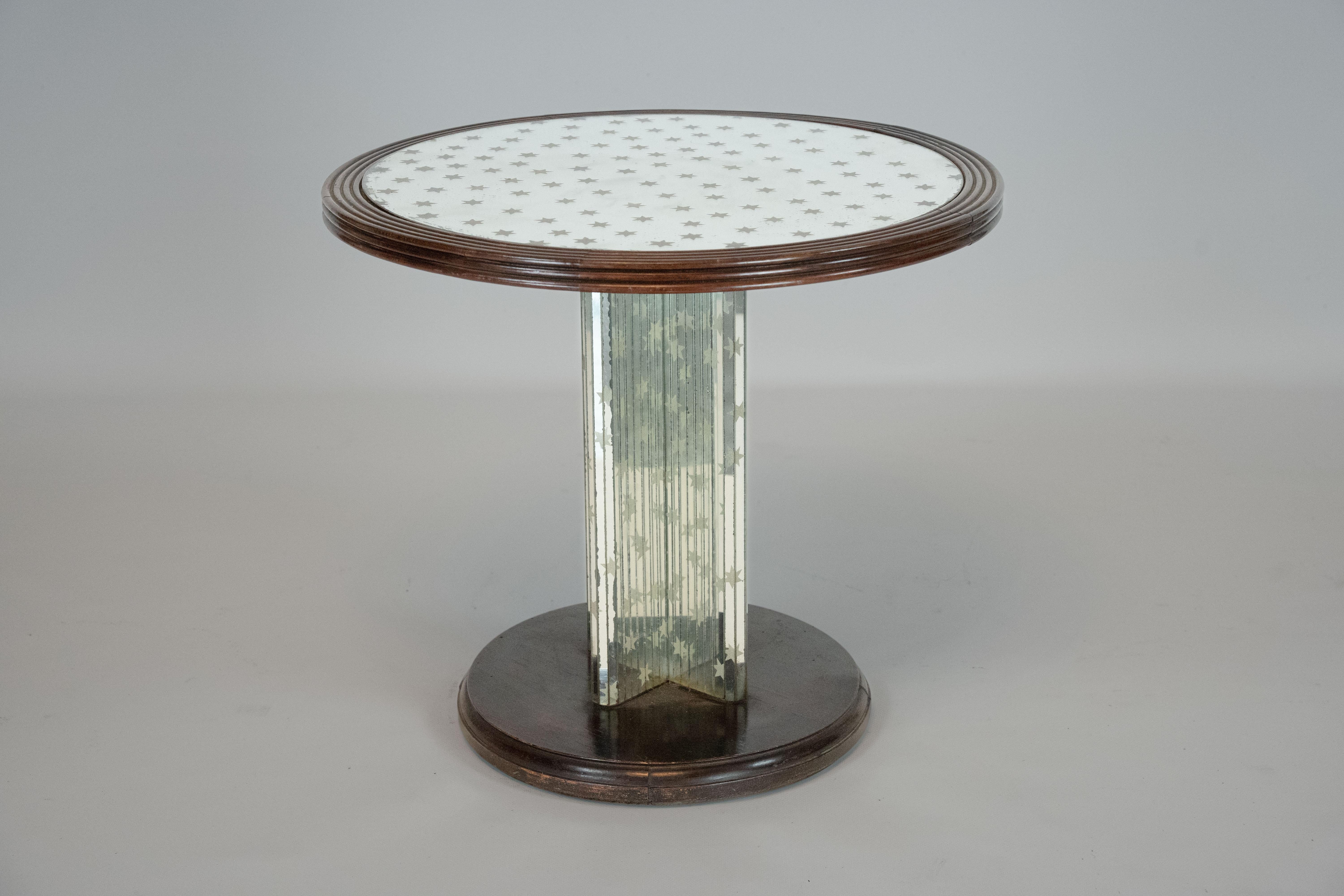 Table d'appoint italienne Art Deco Mirror des années 1930 Bon état - En vente à Catania, CT