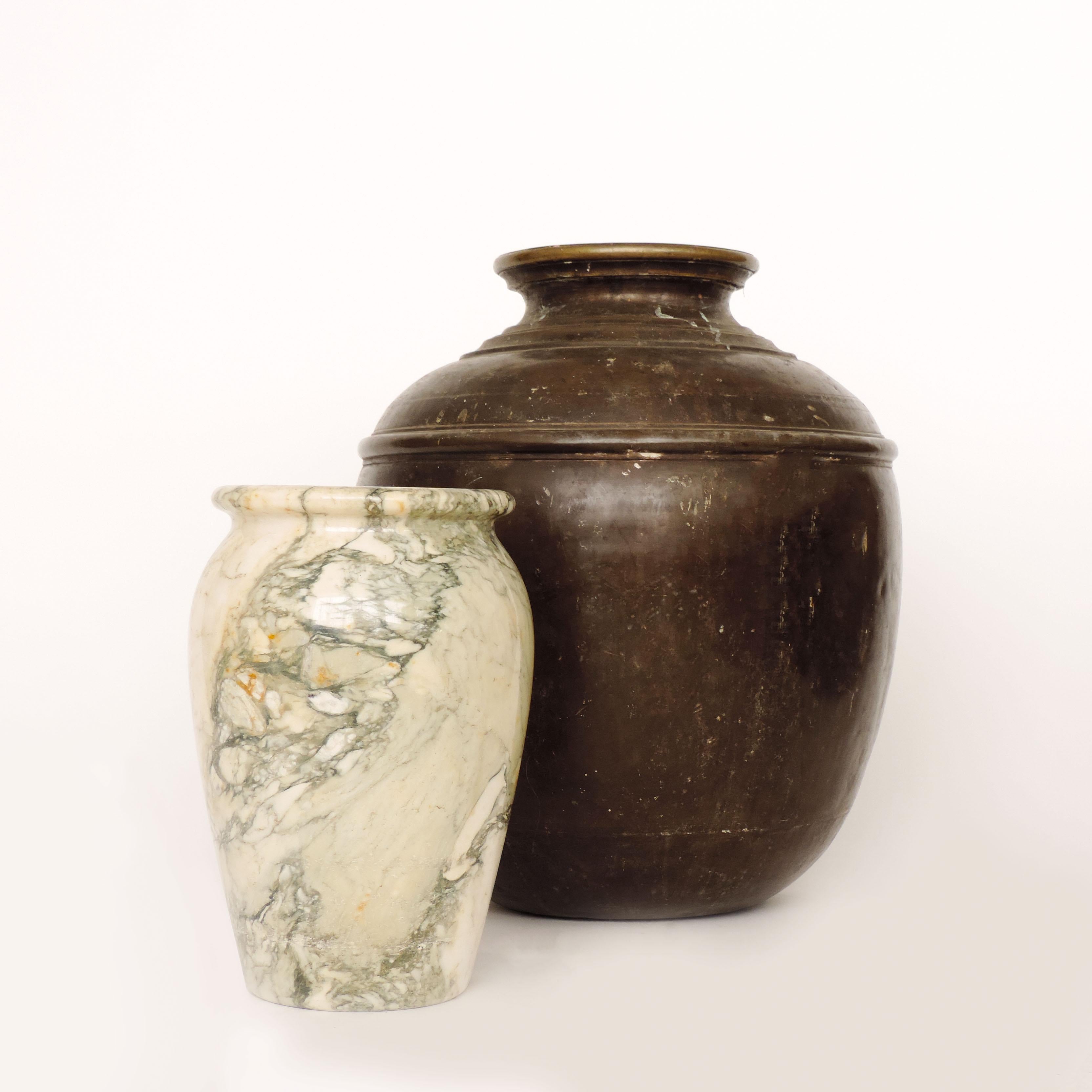Italian Art Deco Monumental Marble Vase, Italy, 1920s 1