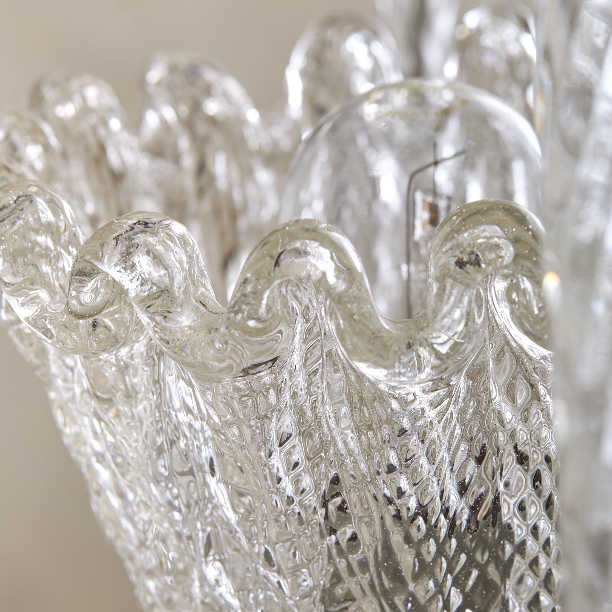 Italienischer Korbanhänger aus Murano-Glas im Art-Déco-Stil, Barovier & Toso zugeschrieben, 1930 im Angebot 2