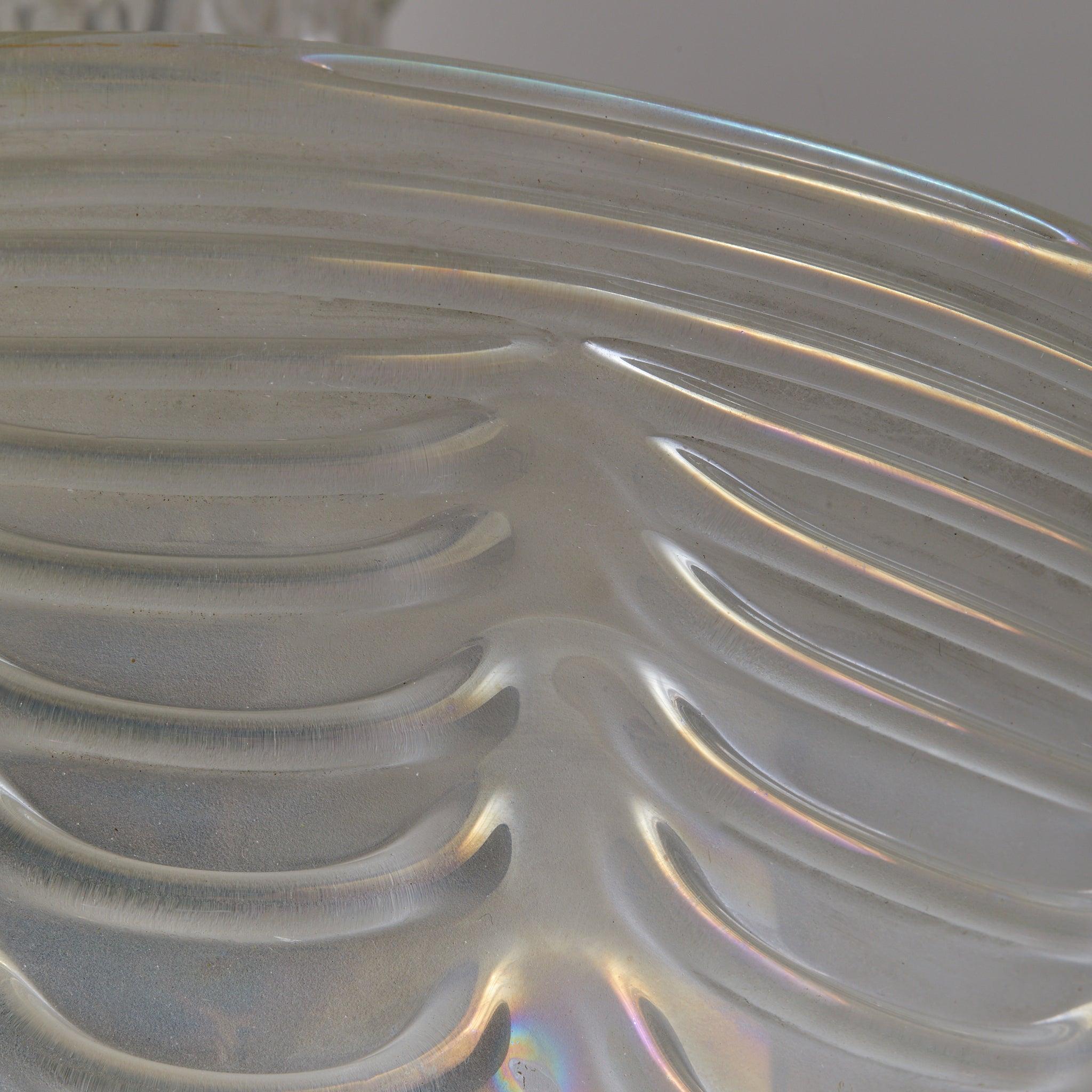 Metà XX secolo Italian Art Deco Murano Glass Bell Pendant Attributed to Barovier & Toso, 1950s in vendita