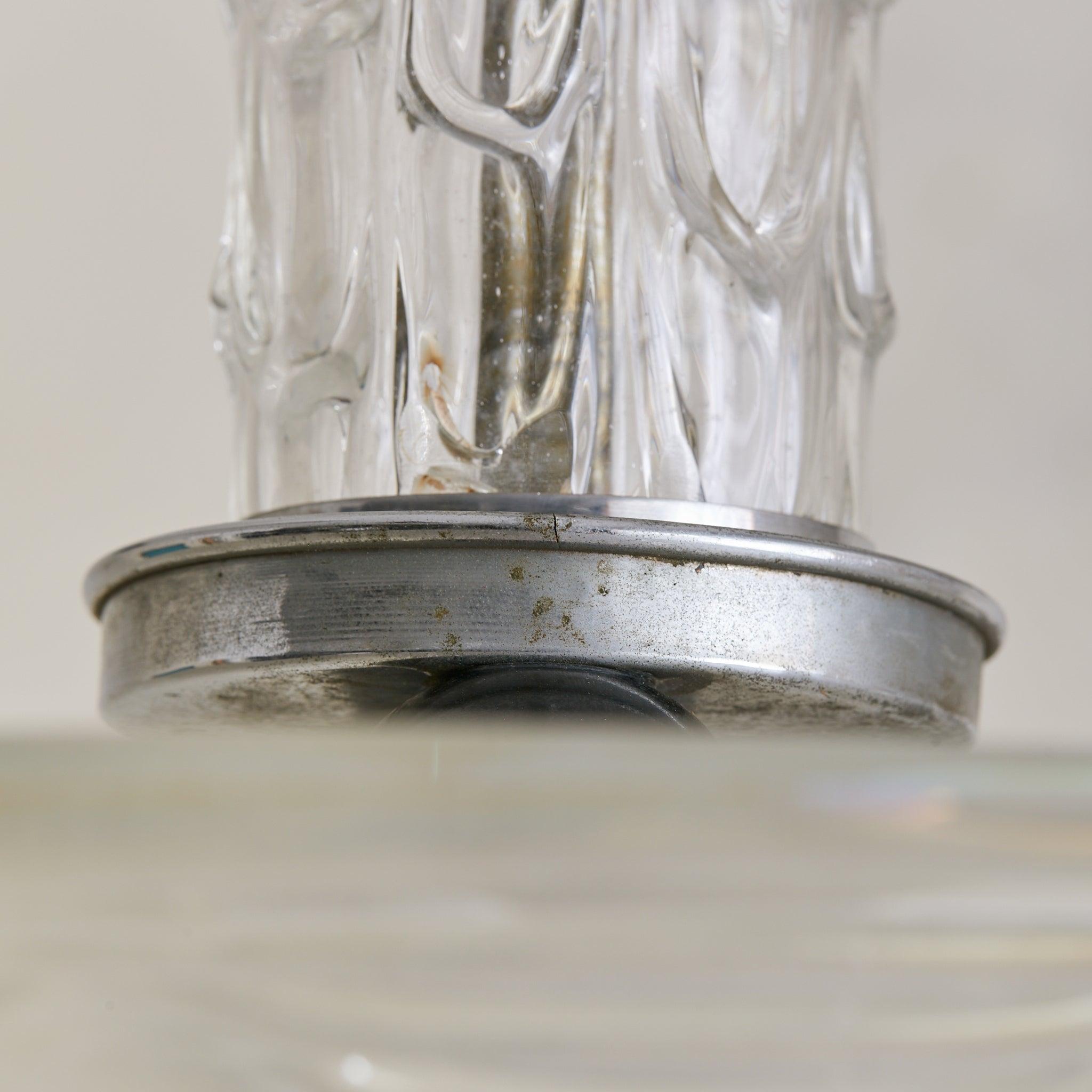 Italian Art Deco Murano Glass Bell Pendant Attributed to Barovier & Toso, 1950s in vendita 1