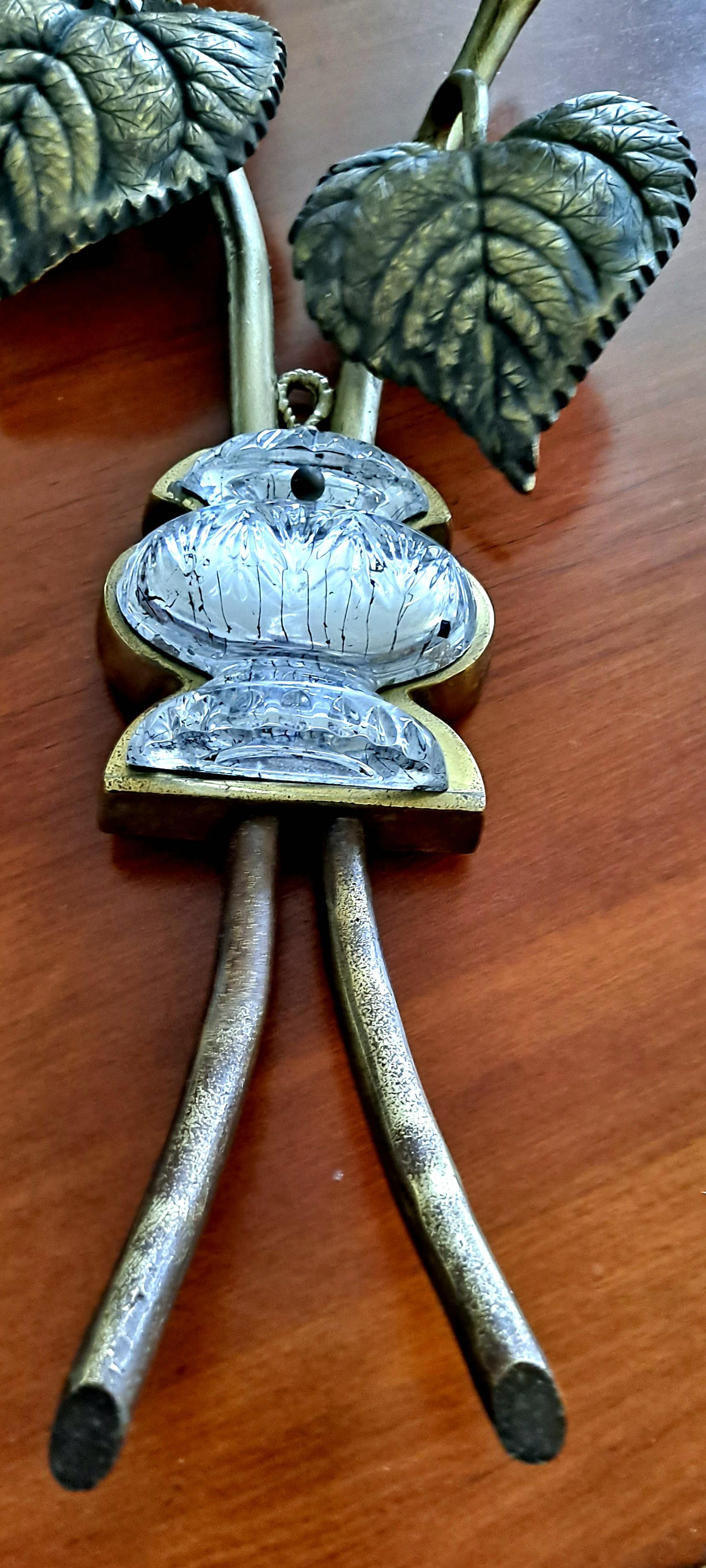 Italian Art Deco Murano Wall Sconce For Sale 6