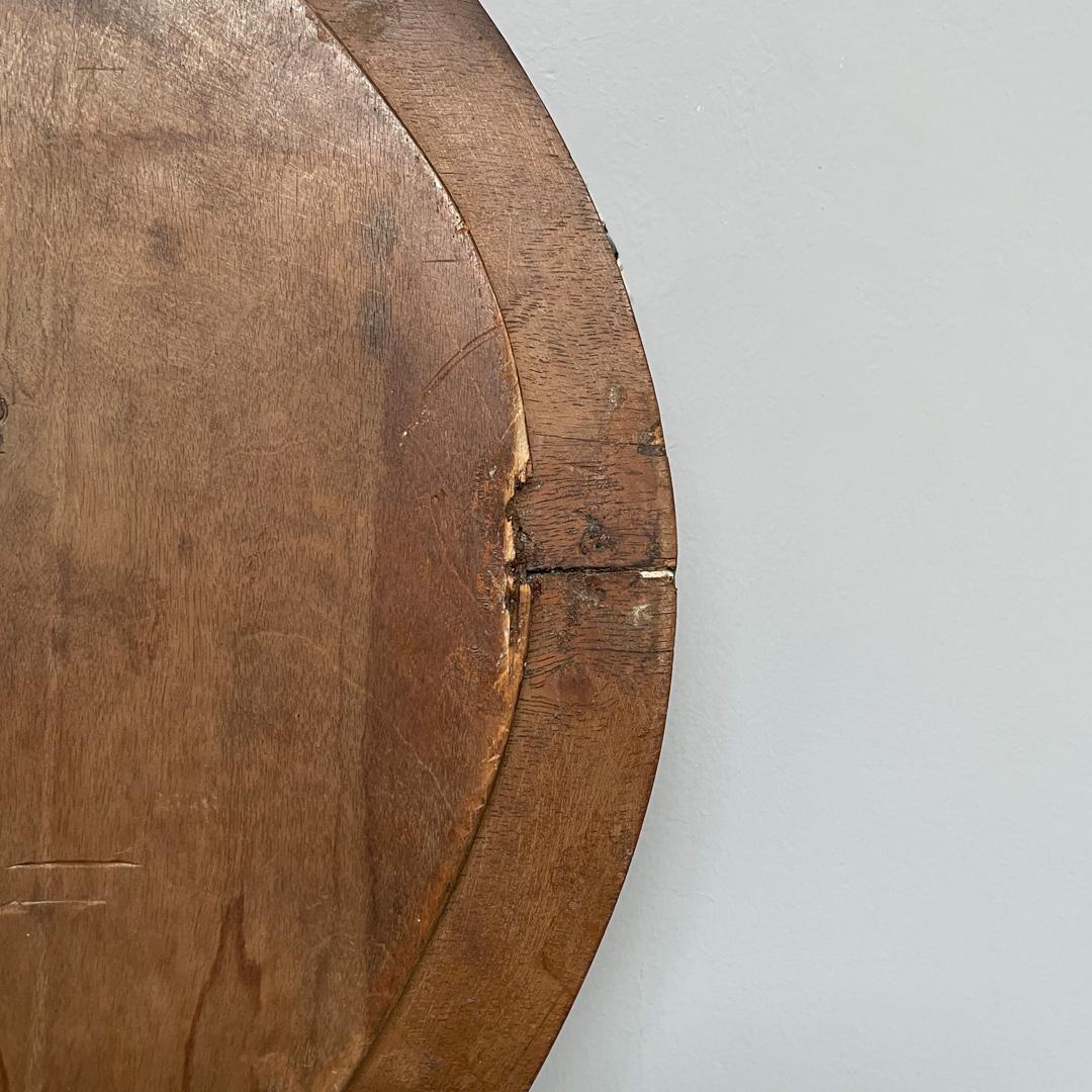 Miroir mural ovale Art déco italien en bois, années 1940 en vente 14