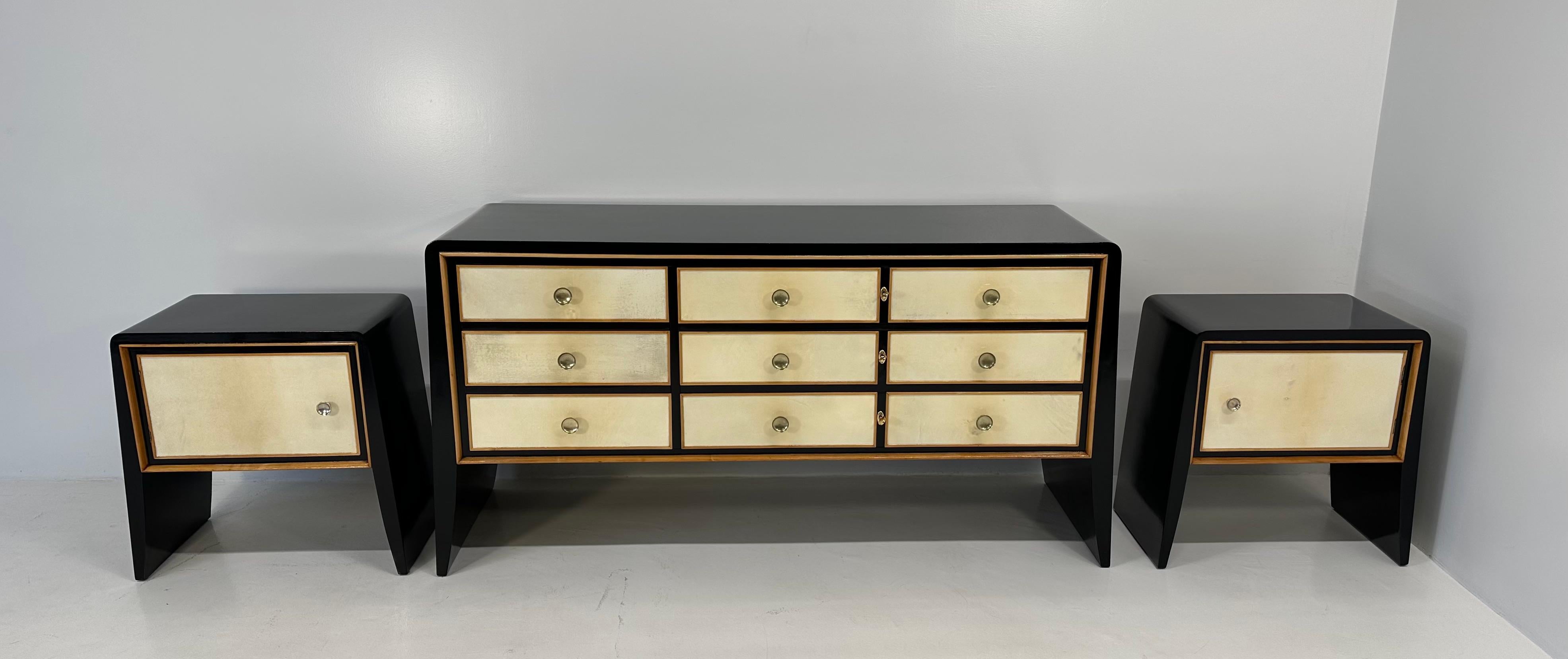 Commode italienne Art Déco Paolo Buffa, années 1940 7