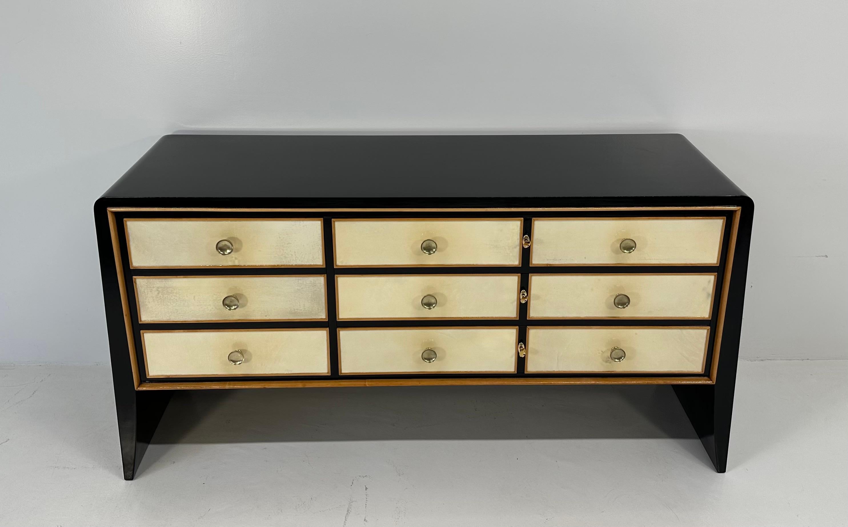 Commode italienne Art Déco Paolo Buffa, années 1940 Bon état à Meda, MB