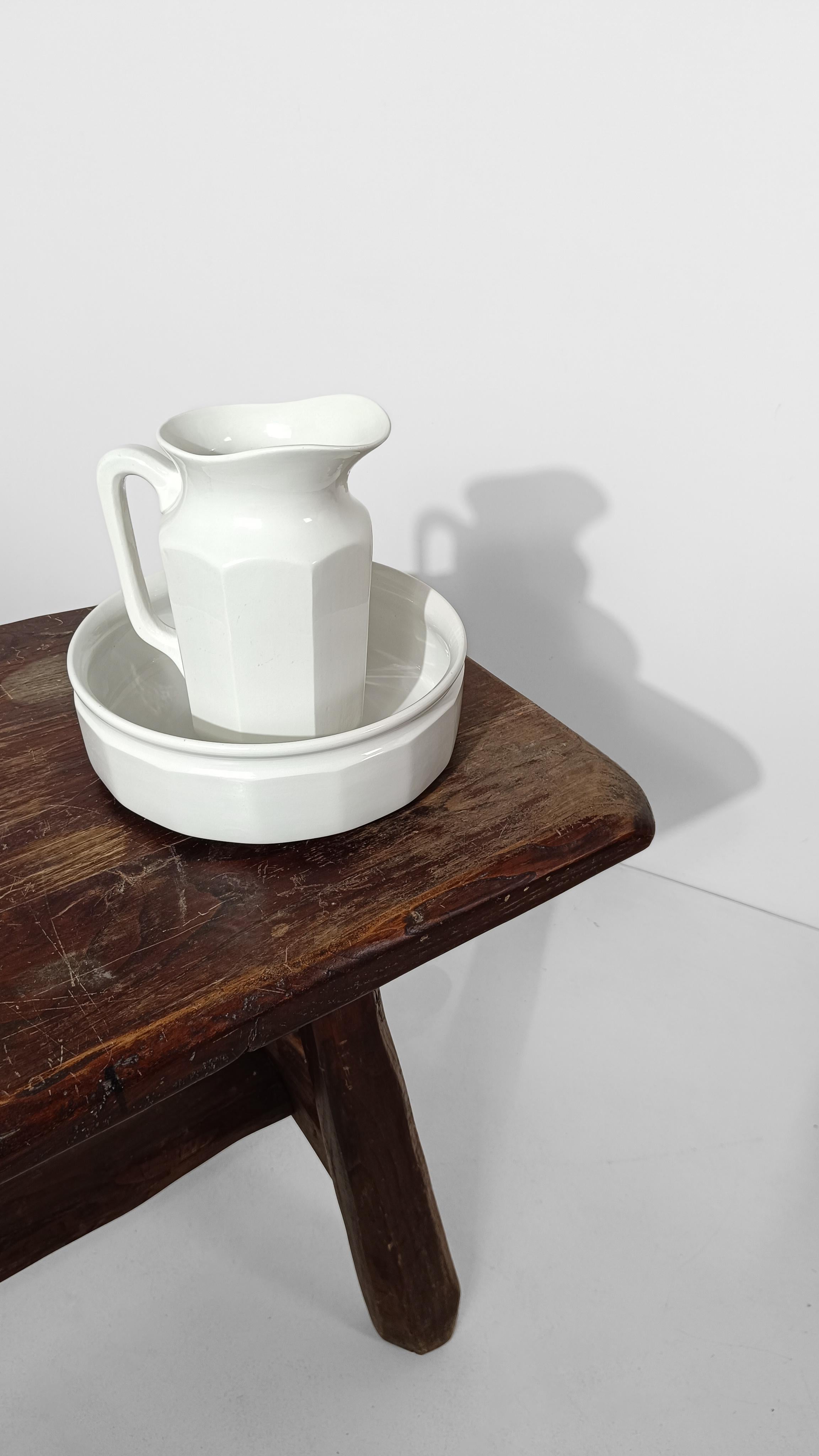 20ième siècle Pichet et lavabo Art déco italien par Società ceramica Richard Ginori en vente