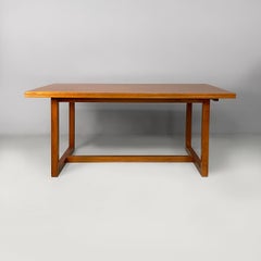 Italian Art Deco rectangular dining table in wood, 1930s