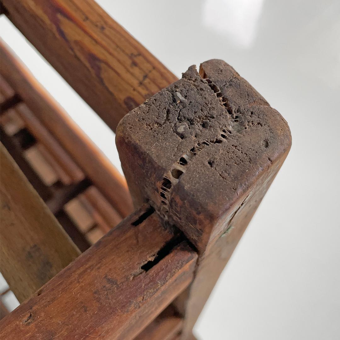 Italian art deco rectangular wooden cart, 1920s For Sale 5