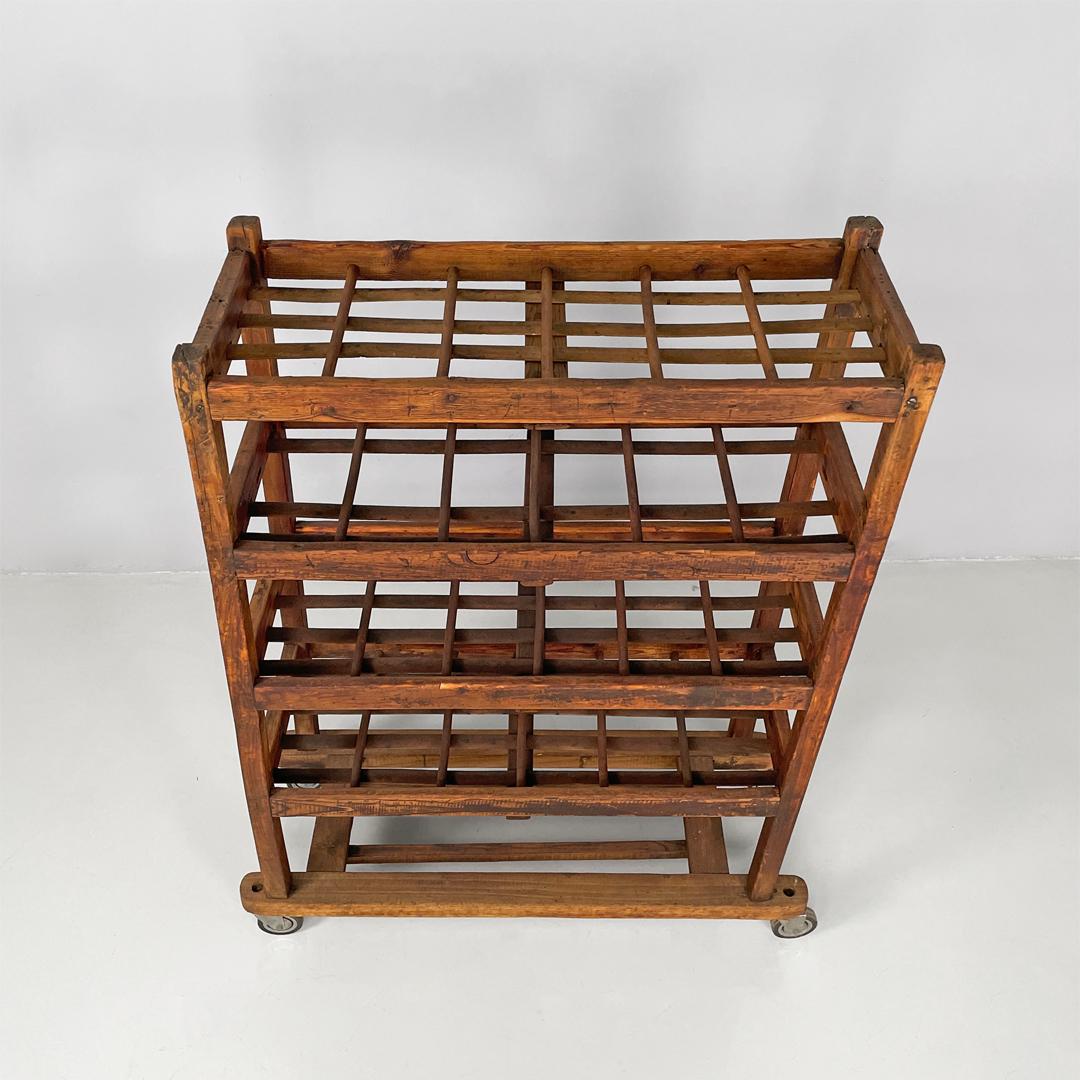 Italian art deco rectangular wooden cart, 1920s For Sale 3