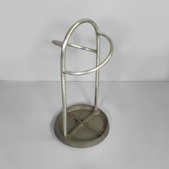 Italian Art Deco round umbrella stand in metal, 1930s