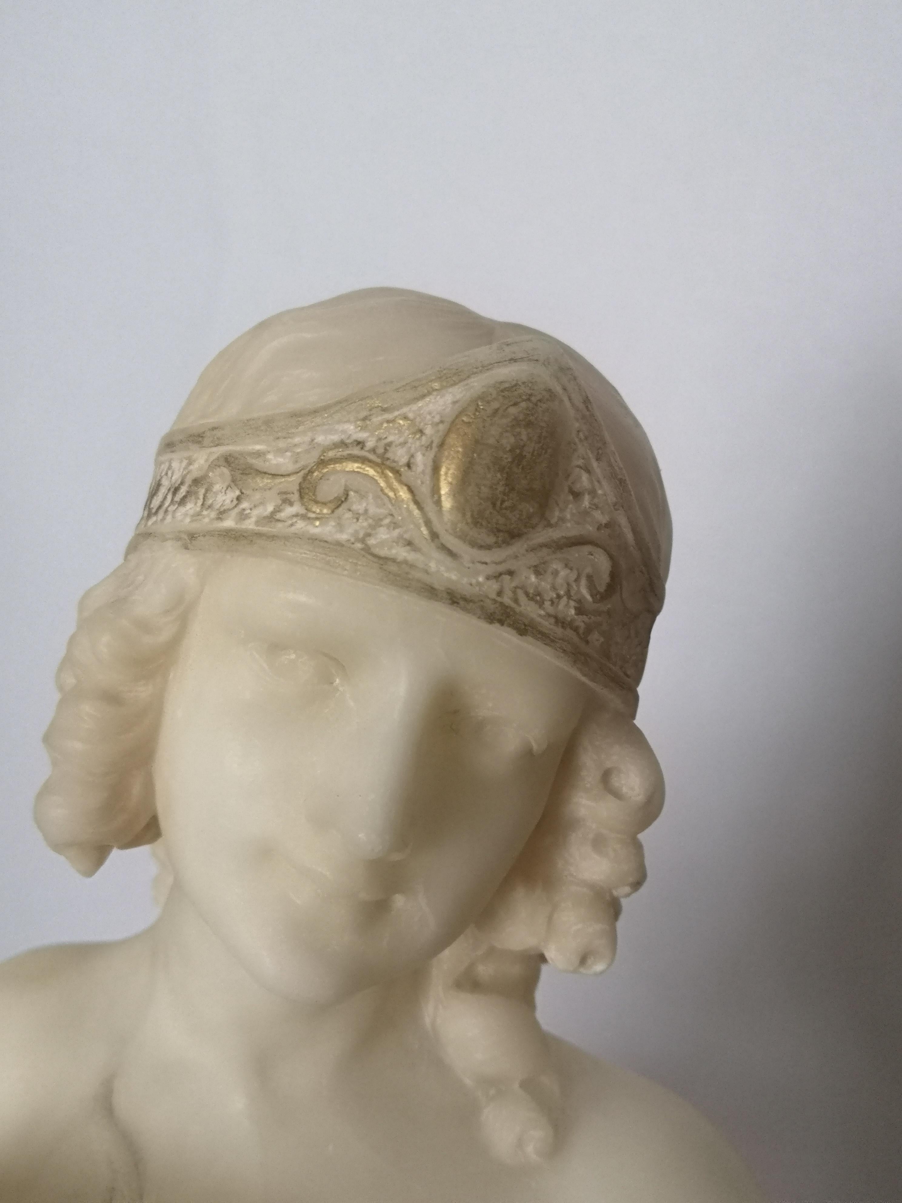 20th Century Italian Art Deco Sculpture of a Lady Upon a Sphinx by F Masini