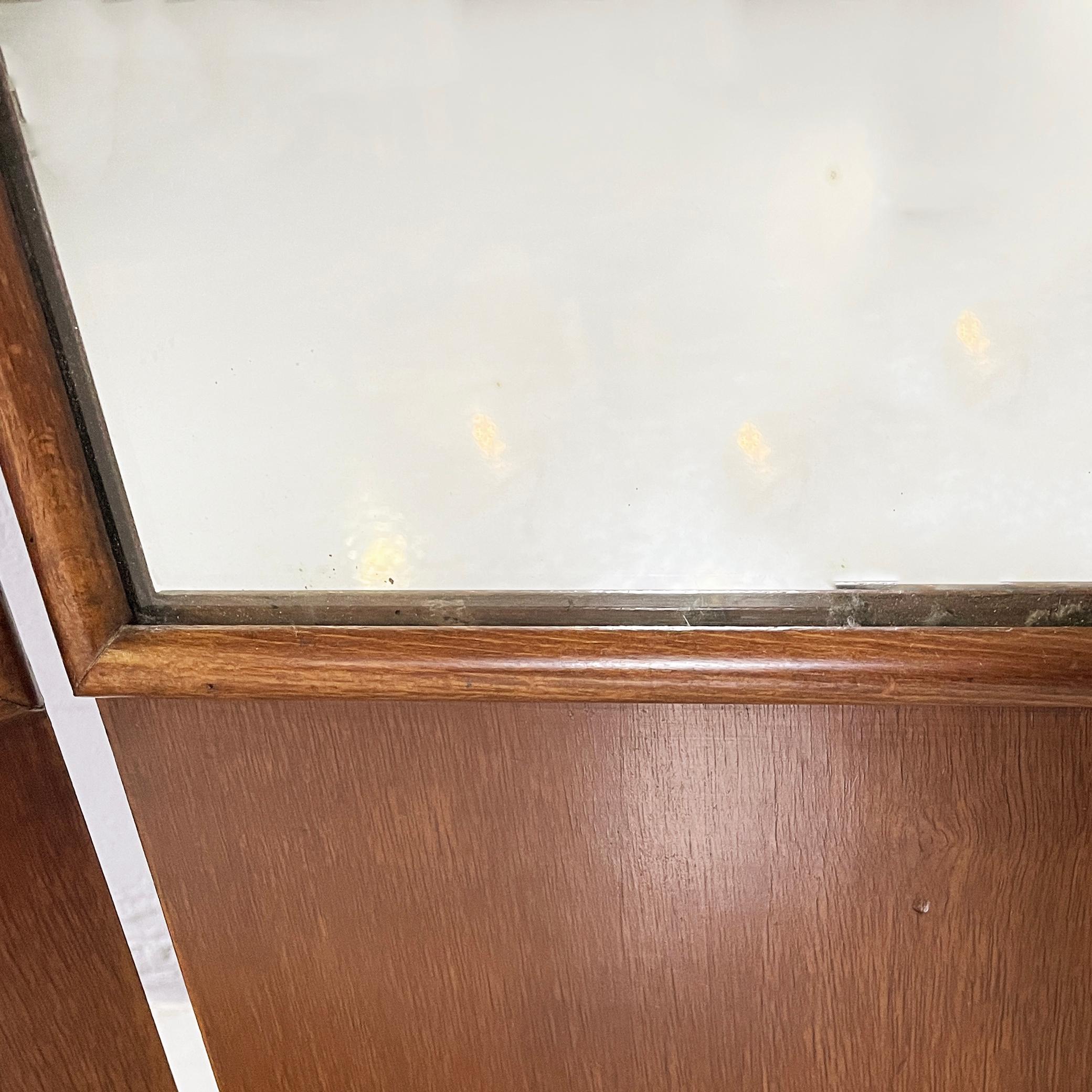 Italian art deco Self-supporting floor mirror in wood, 1940s For Sale 8