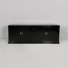 Italian Art Deco sideboard in black wood, 1930s
