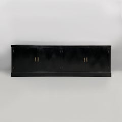 Italian Art Deco sideboard in black wood, 1930s